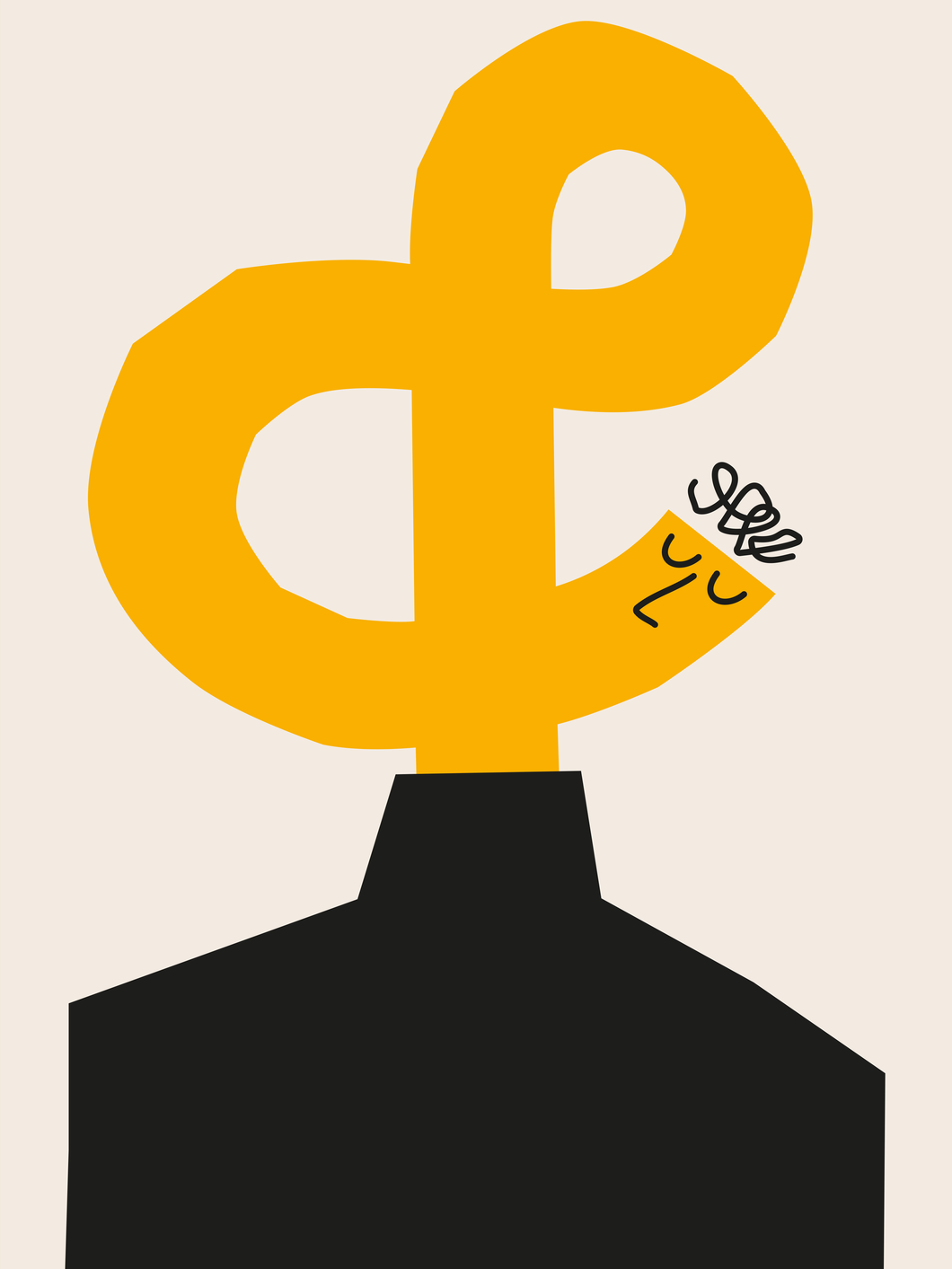 He's got his head in the Ampersand